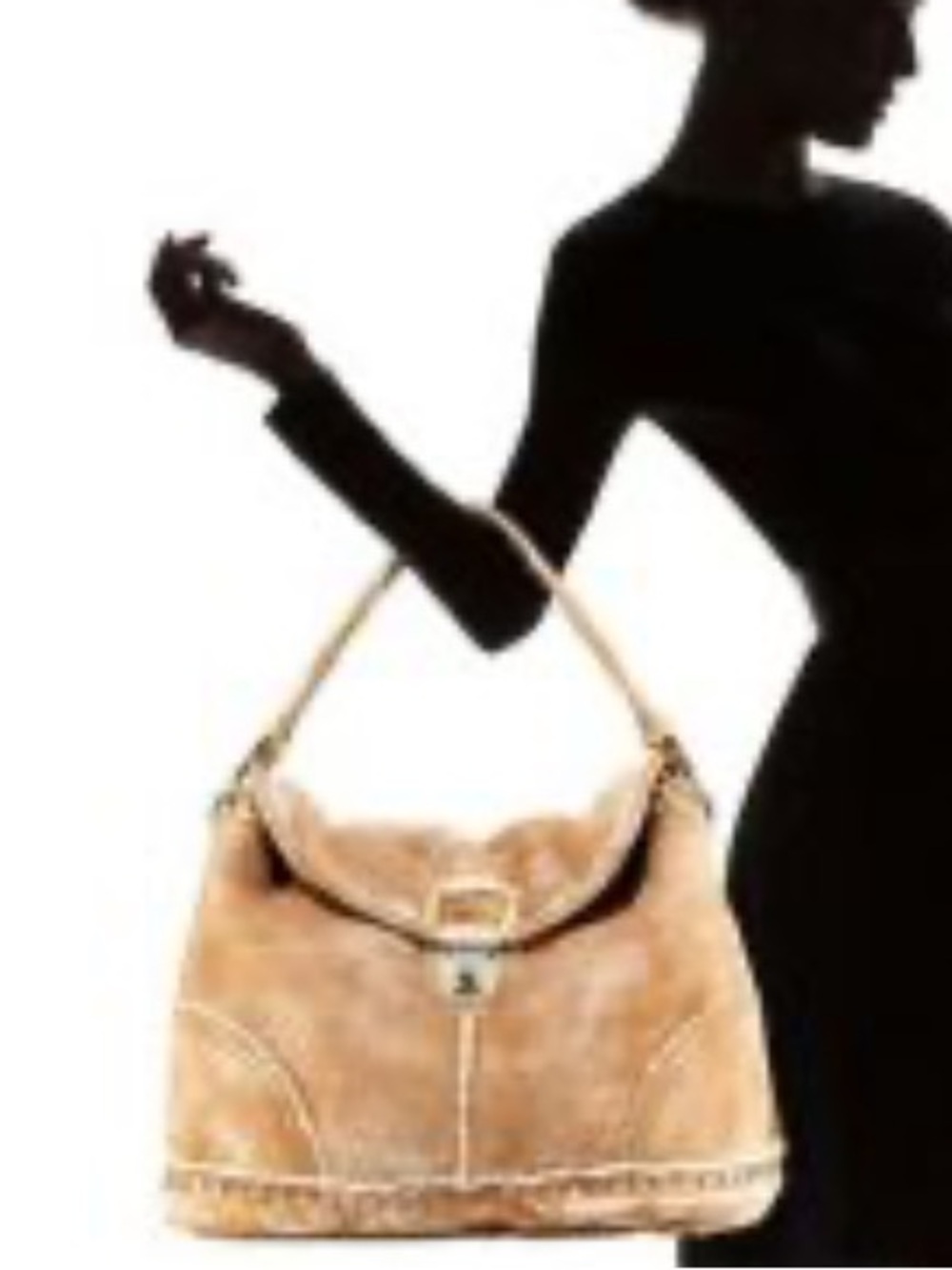 Prada Vintage MOUTON DIANO Soft  Shearling Hobo Bag - Casual  Shoulder Tote - Picture 5 of 13